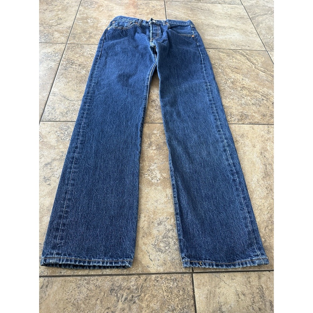 Levi's Strauss 501 32x34 Jeans Mens Denim Cotton Regular Fit. Fit 31X33.5 - Picture 2 of 7